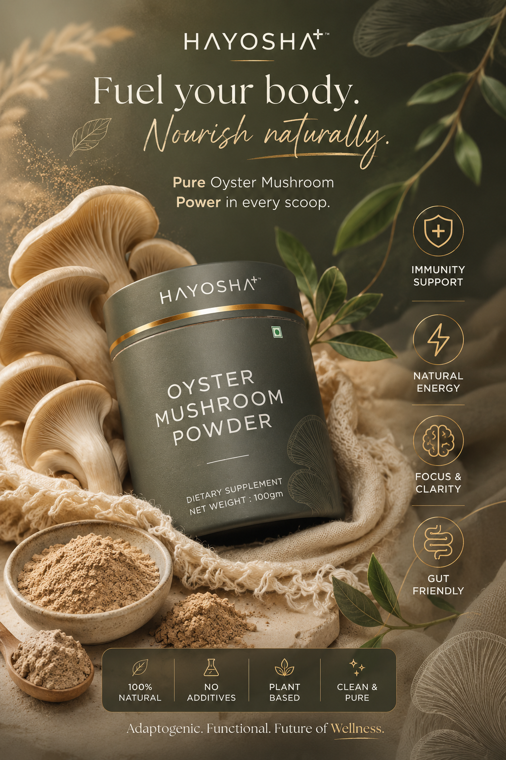 Hayosha+ Oyster Mushroom Powder