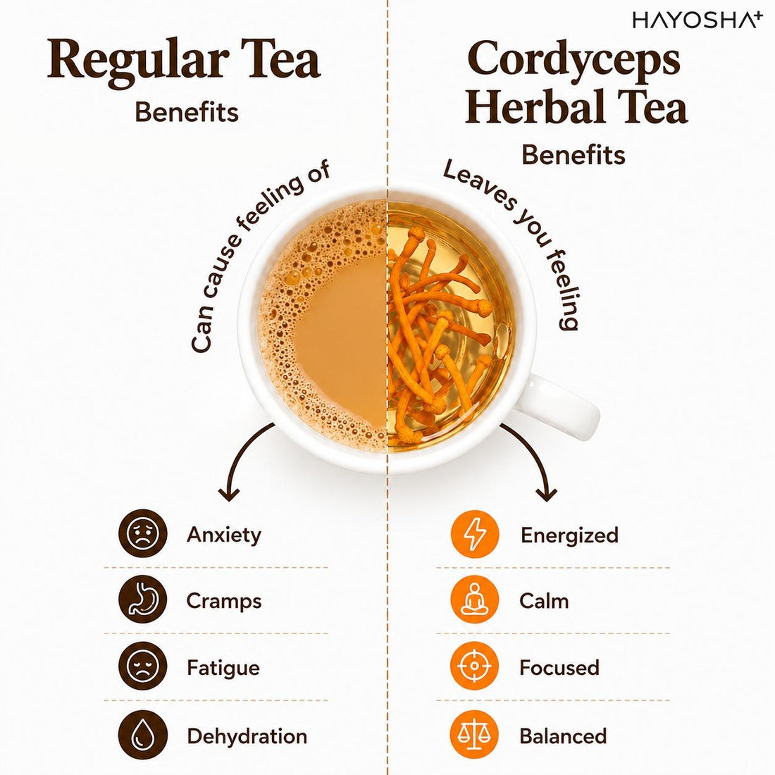 HAYOSHA+ Cordyceps Herbal Tea (30g)
